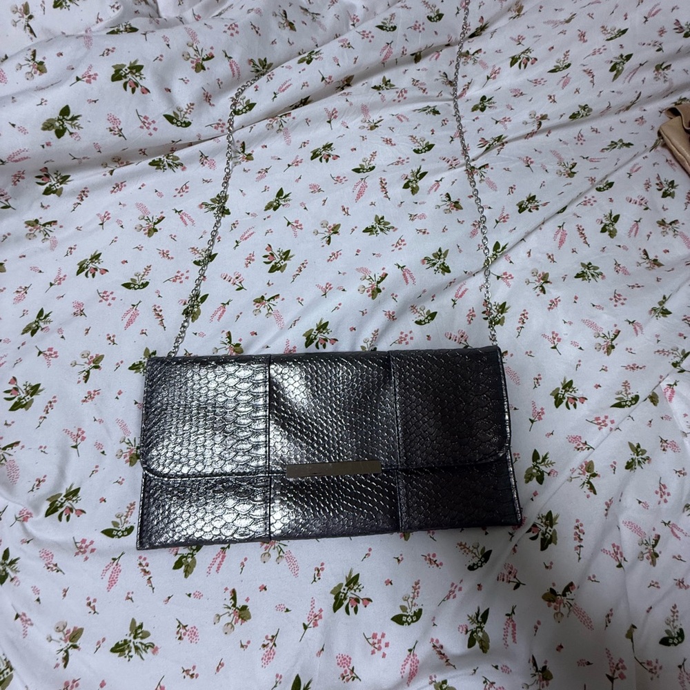 Expressions Black Textured Handbag